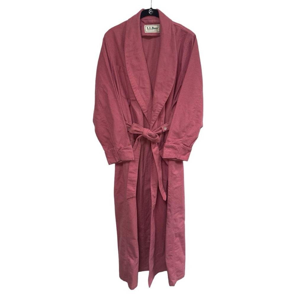 L. L. Bean Women’s Flannel Pink Rose Robe Size Medium